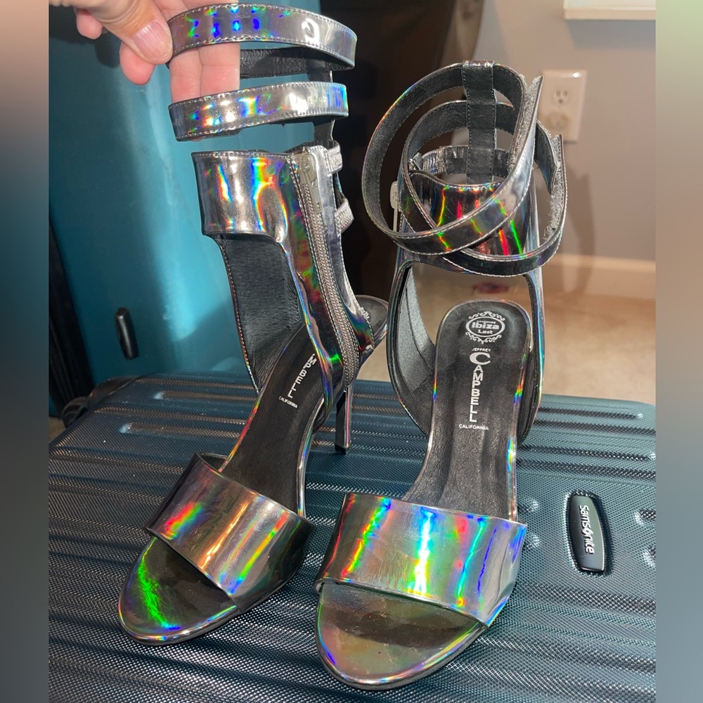 Size 7 Jeffrey Campbell hologram heels